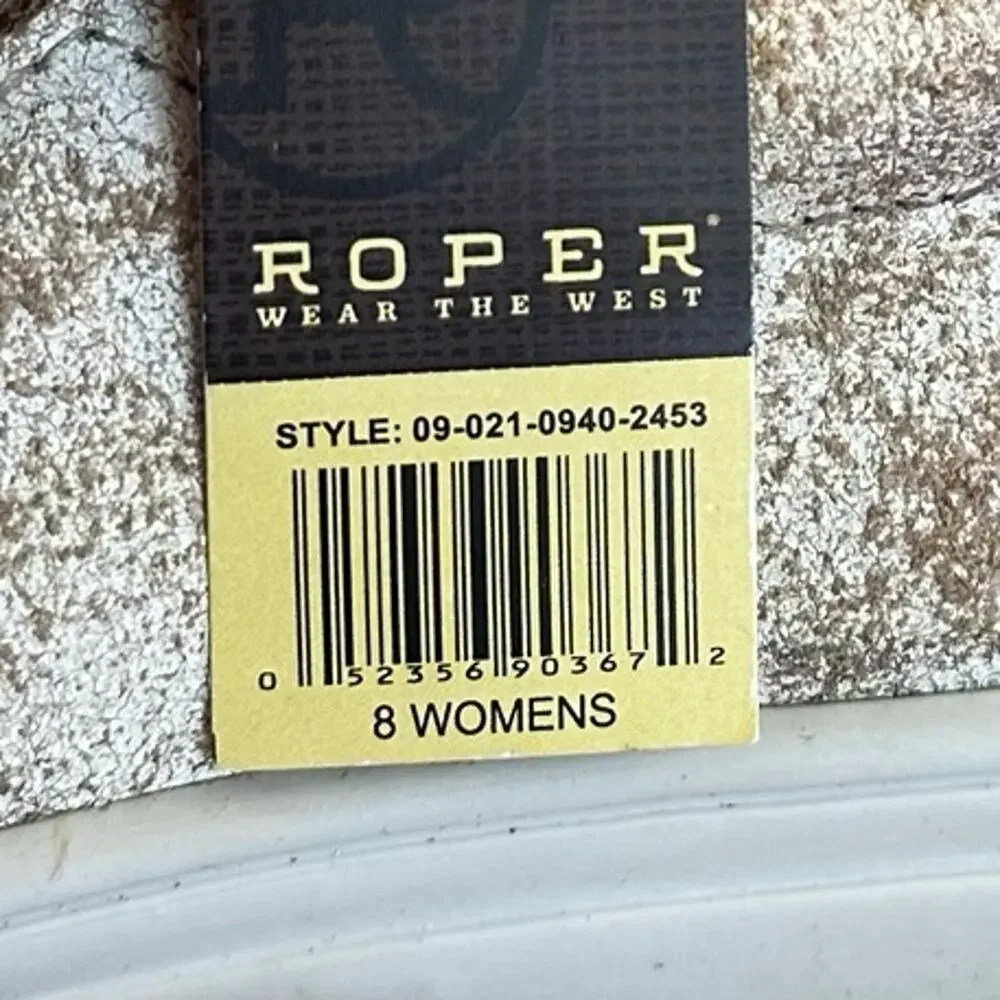 NWT Roper Womens 8 Mane Phoenix Slip On Leather Sneaker Shoes Western Equestrian - Picture 8 of 9